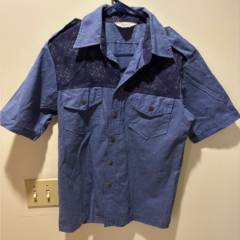 Vintage Tropicana Hawaii Cowboy Short Sleeve Buttondown Shirt